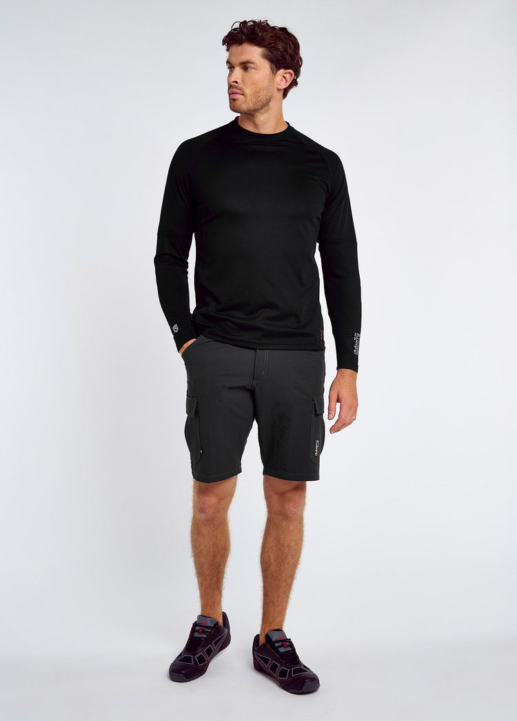 Ancona Mens Long-Sleeved T- Shirt  - Black