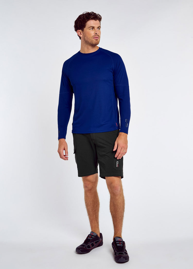 Ancona Mens Long-Sleeved T- Shirt t - Ultramarine