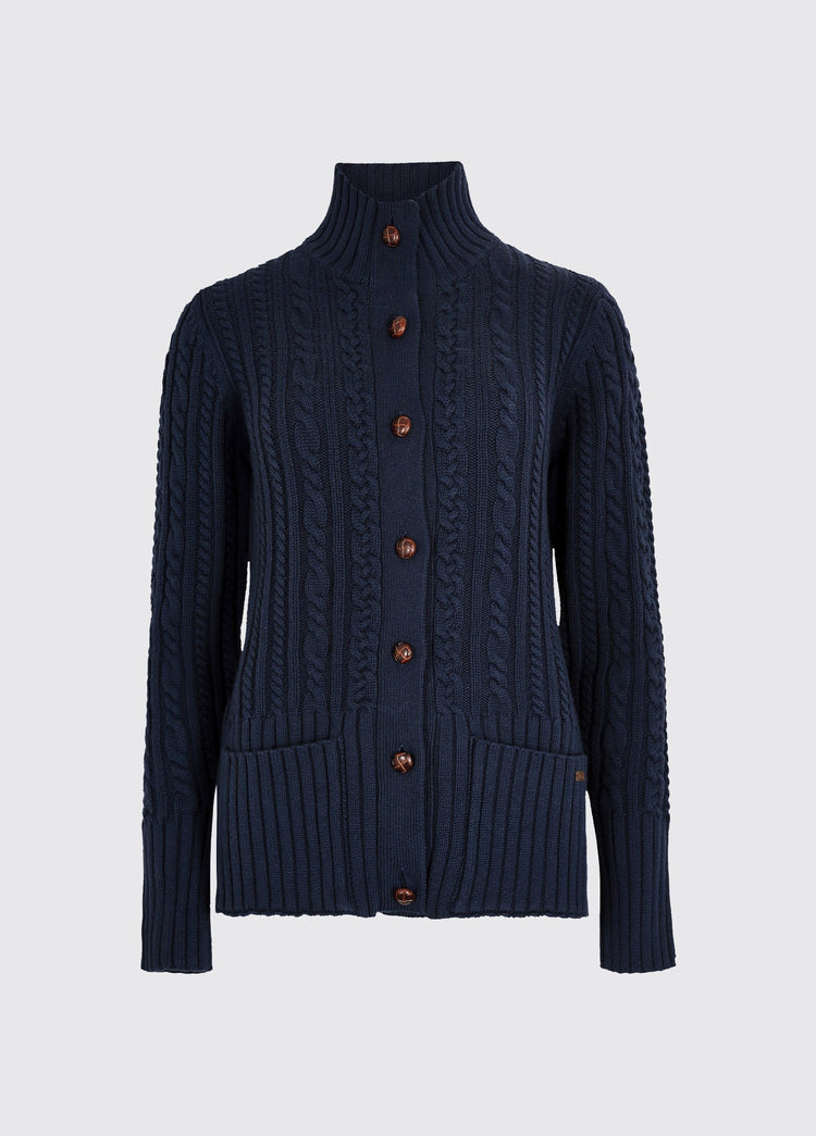 Ardrahan Women’s fisherman cardigan - Navy