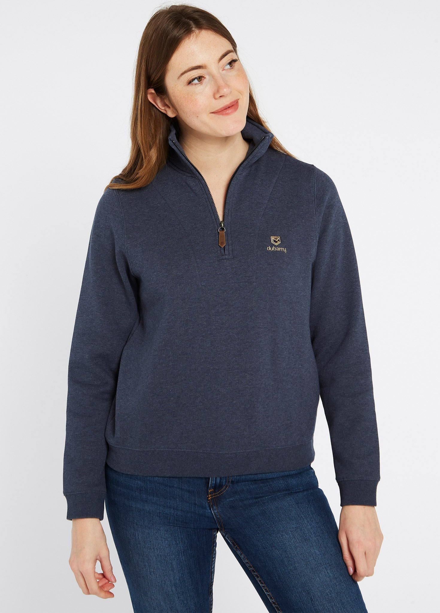 Castlemartyr Women's Quarter Zip Sweatshirt - Denim