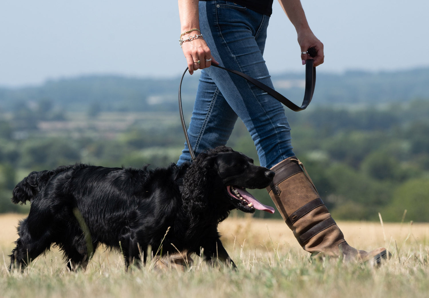 Ranger Leather clipped lead - Mahogany