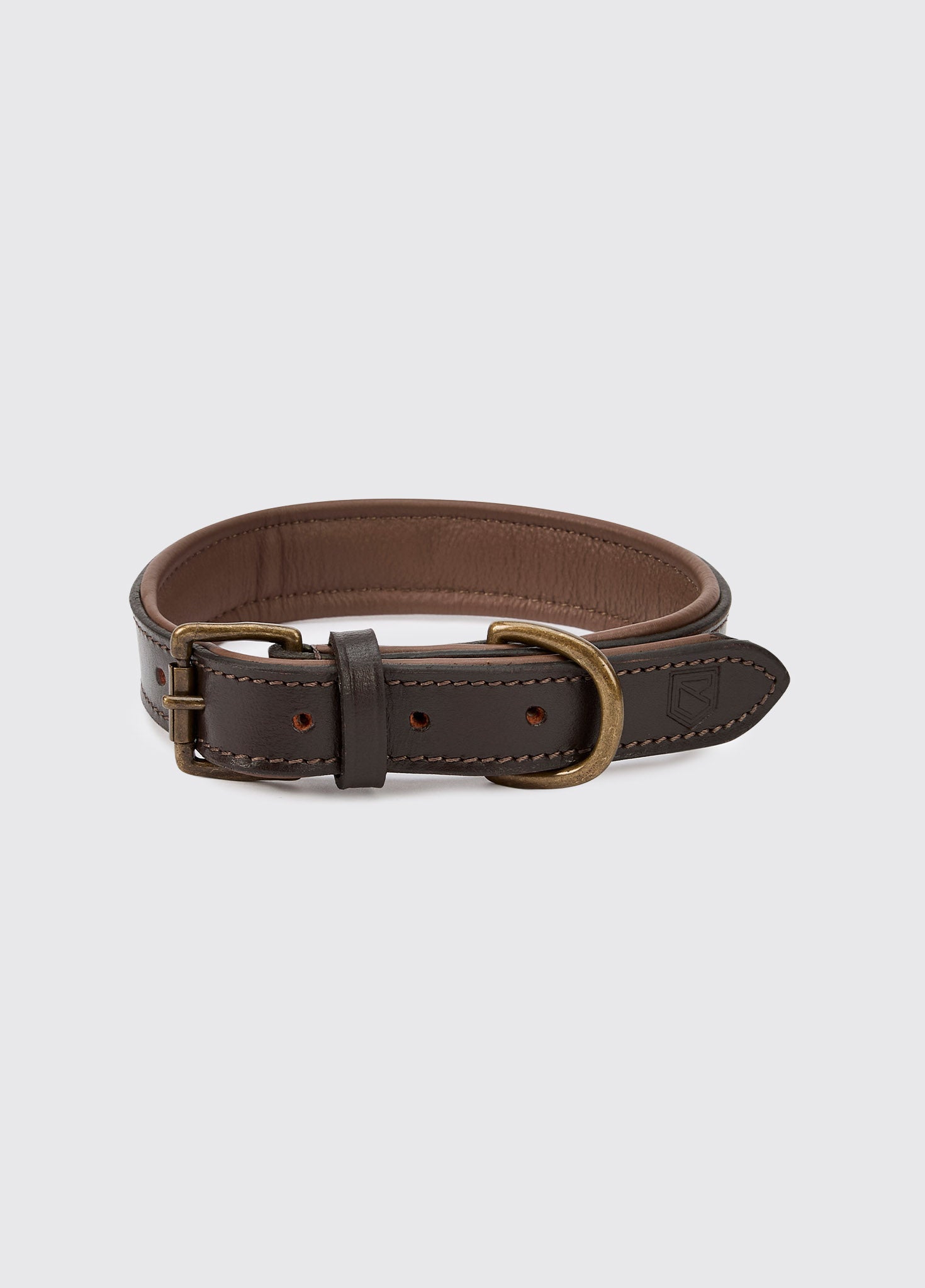 Axel Leather dog collar - Mahogany