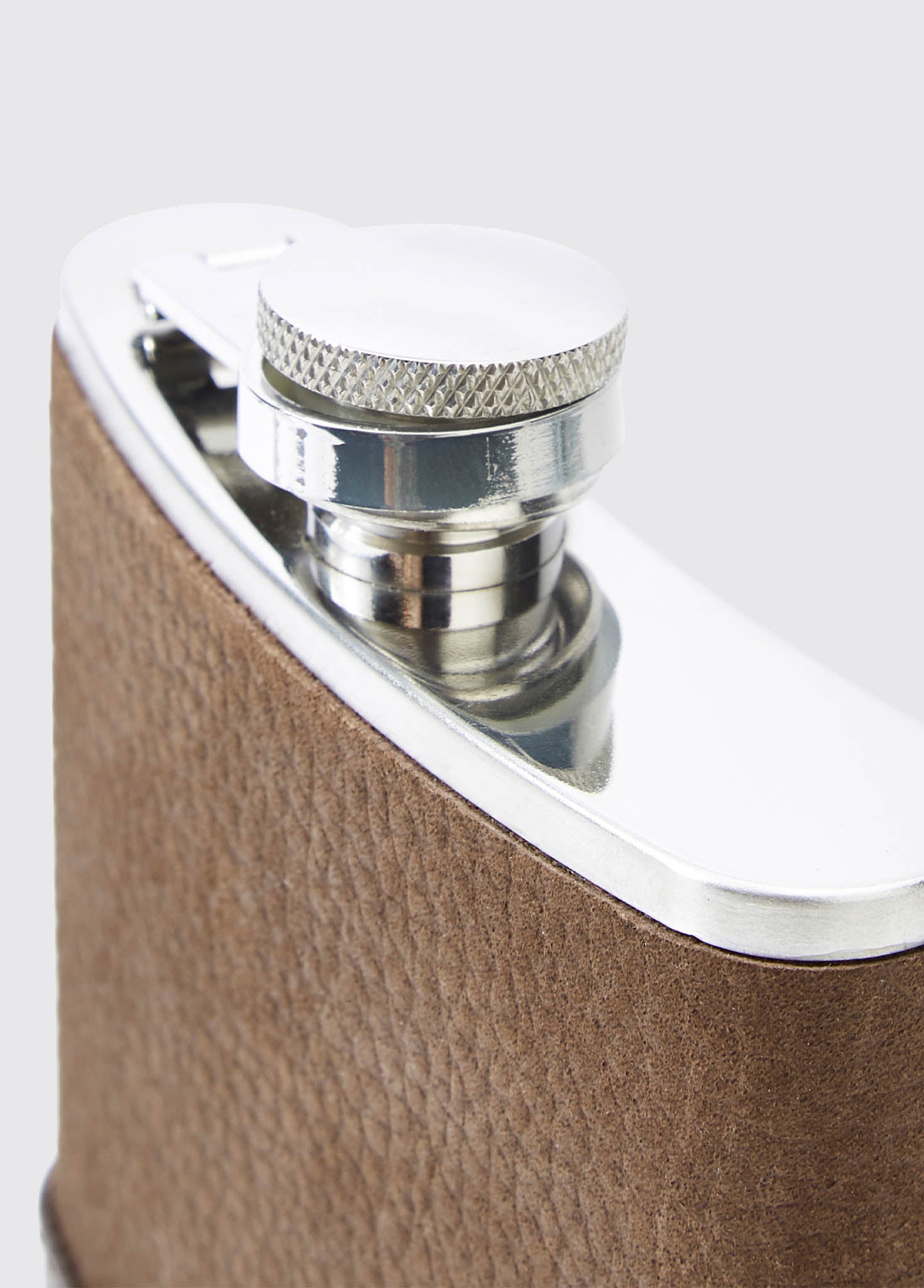 Rugby Mens Hipflask - Walnut