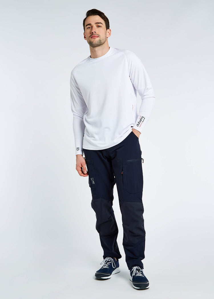 Ancona Mens Long-Sleeved T- Shirt - White