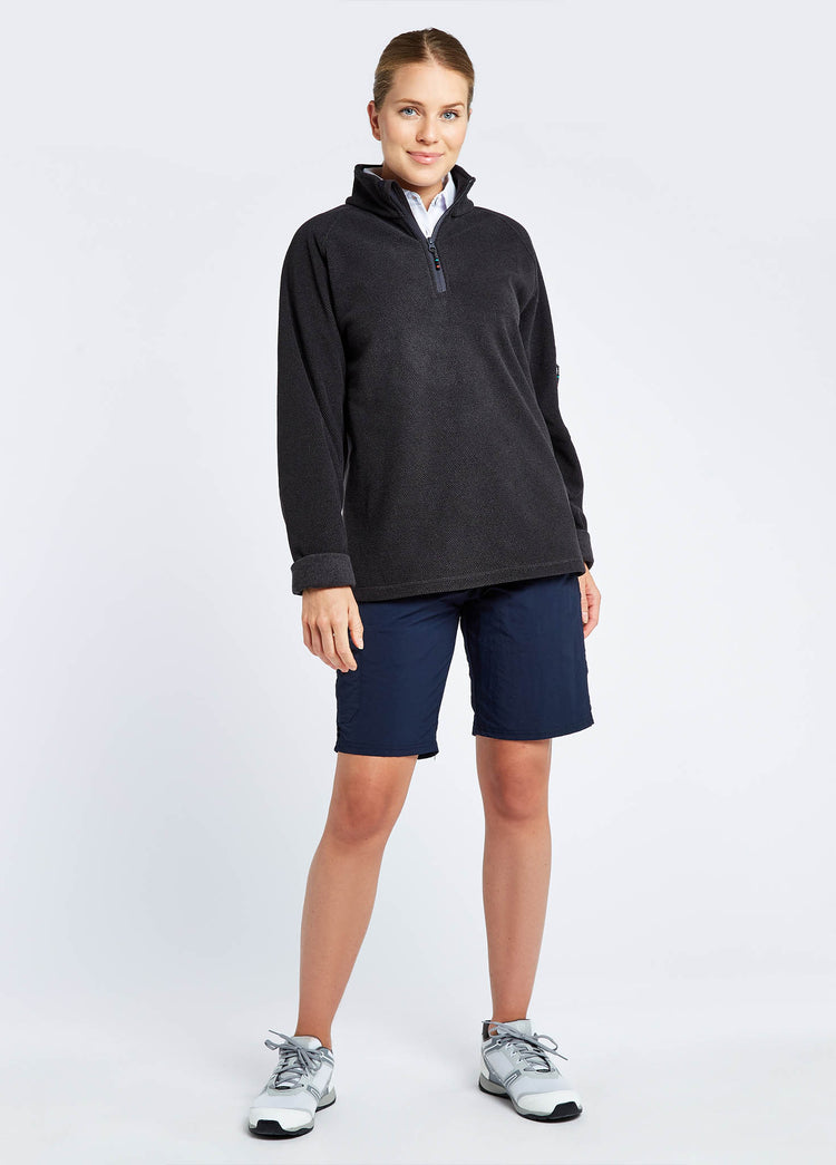 Monaco Ladies Quarter- Zip Fleece - Graphite