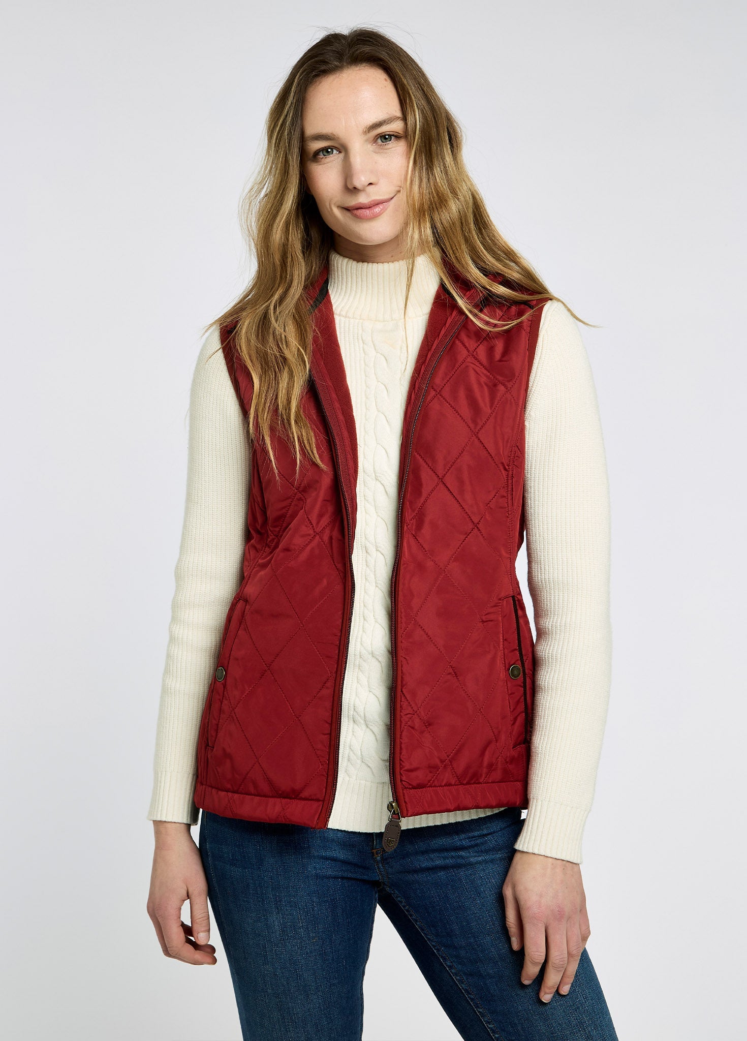 Heywood Quilted Gilet - Red Pepper