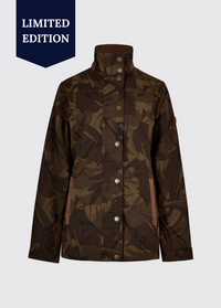 Mountrath LTD Women's Limited edition waxed cotton jacket - Brown Camo