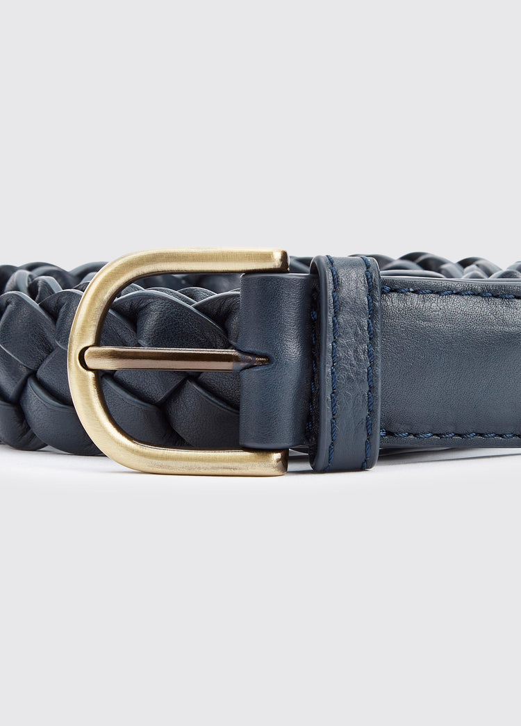 Belmore Women's leather belt - Navy