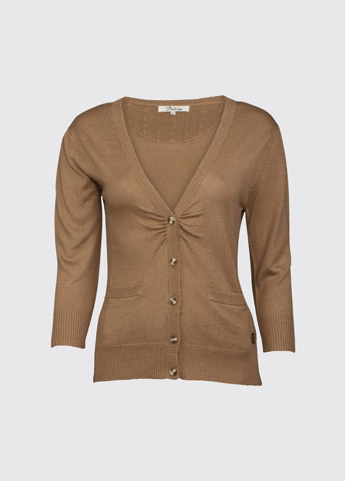 Clarecastle Ladies Cardigan - Cafe