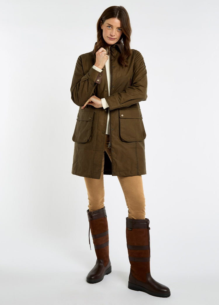 Clifford Women’s wax cotton jacket  - Beech