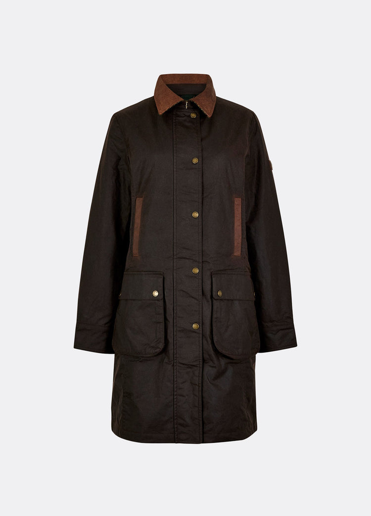 Clifford Women’s wax cotton jacket  - Java
