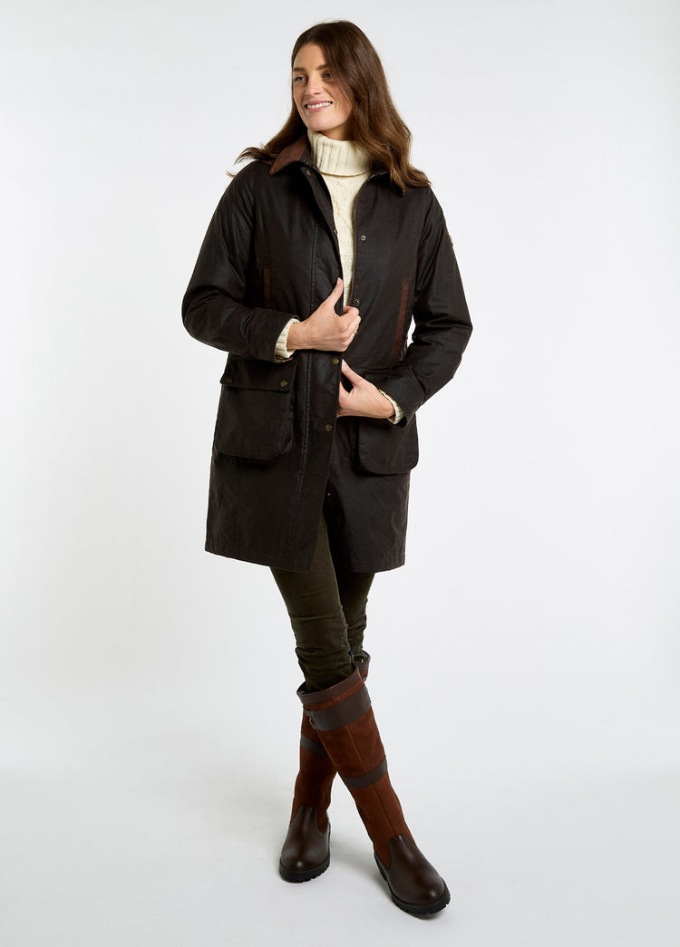Clifford Women’s wax cotton jacket  - Java