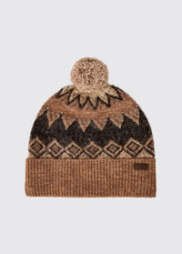 Coolroe Knitted bobble hat - Oat Multi