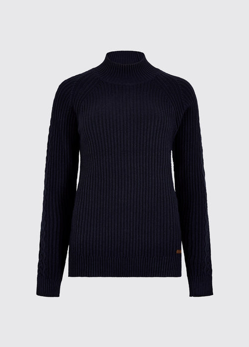 Corcoran Women’s rib-knit sweater - Navy