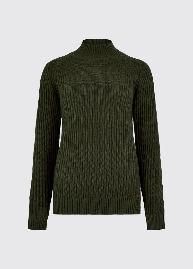 Corcoran Women’s rib-knit sweater - Olive