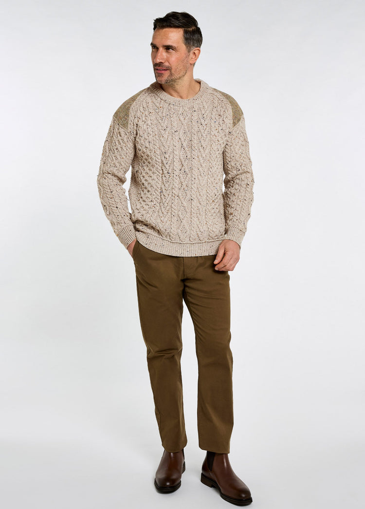 Culleton Men’s crew neck sweater  - Oatmeal