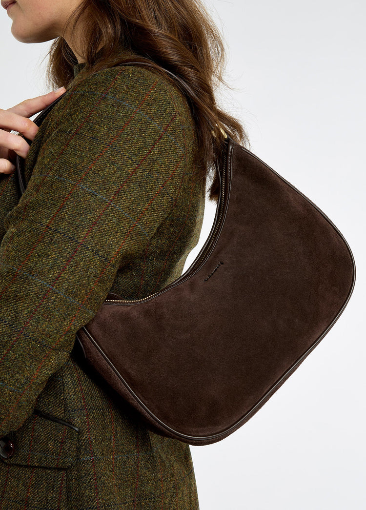 Cushendall Suede and leather Handbag - Cigar