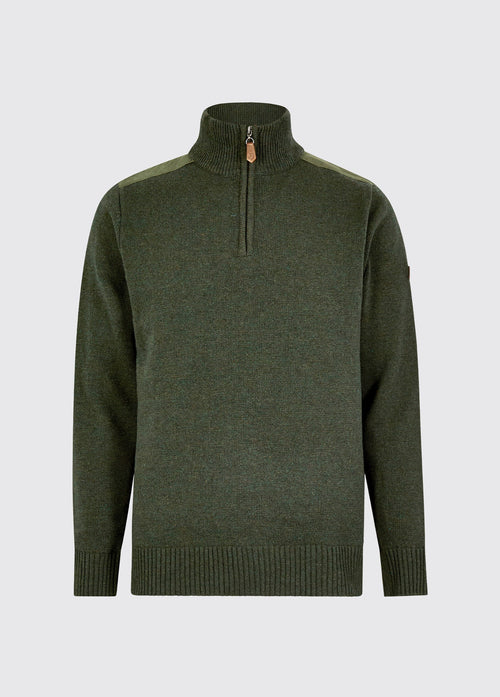 Doherty Men’s zip neck sweater - Olive