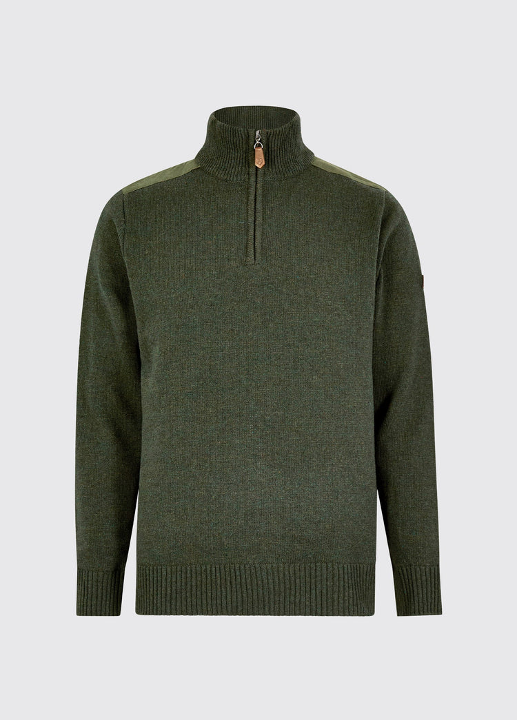 Doherty Men’s zip neck sweater - Olive
