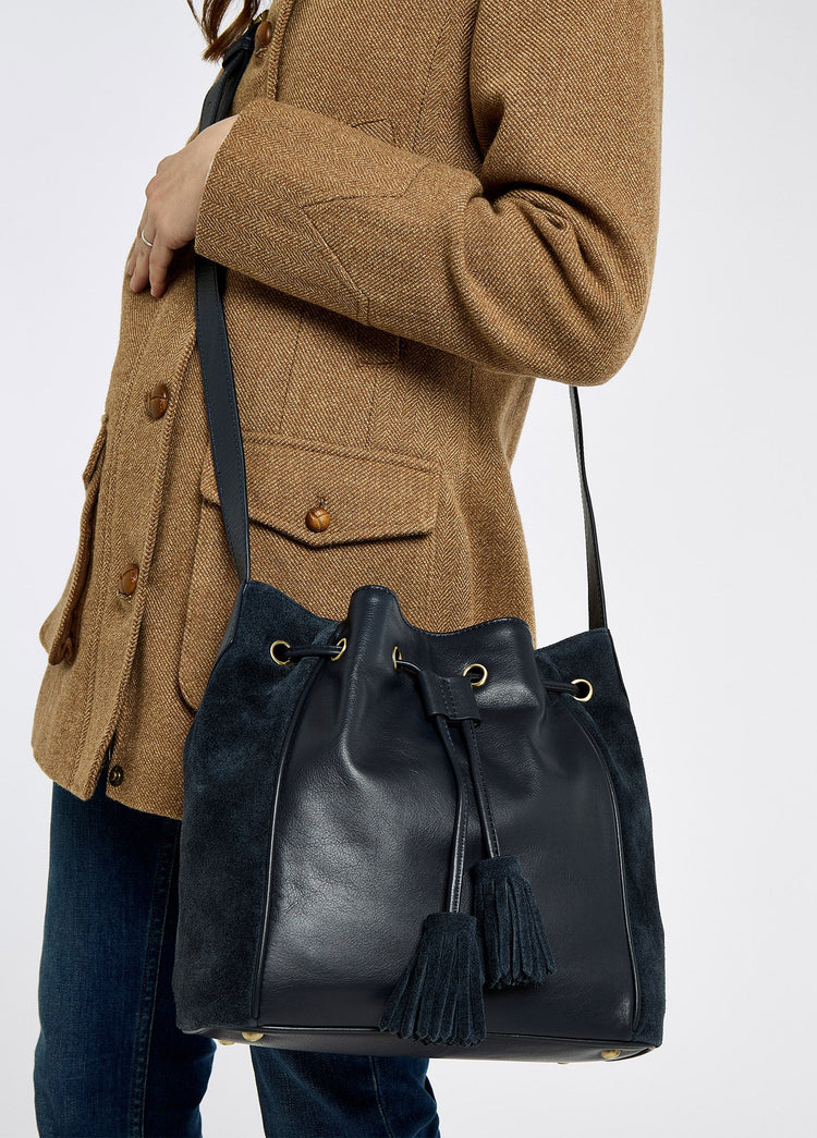 Doonbeg Cross-body bucket bag - Navy
