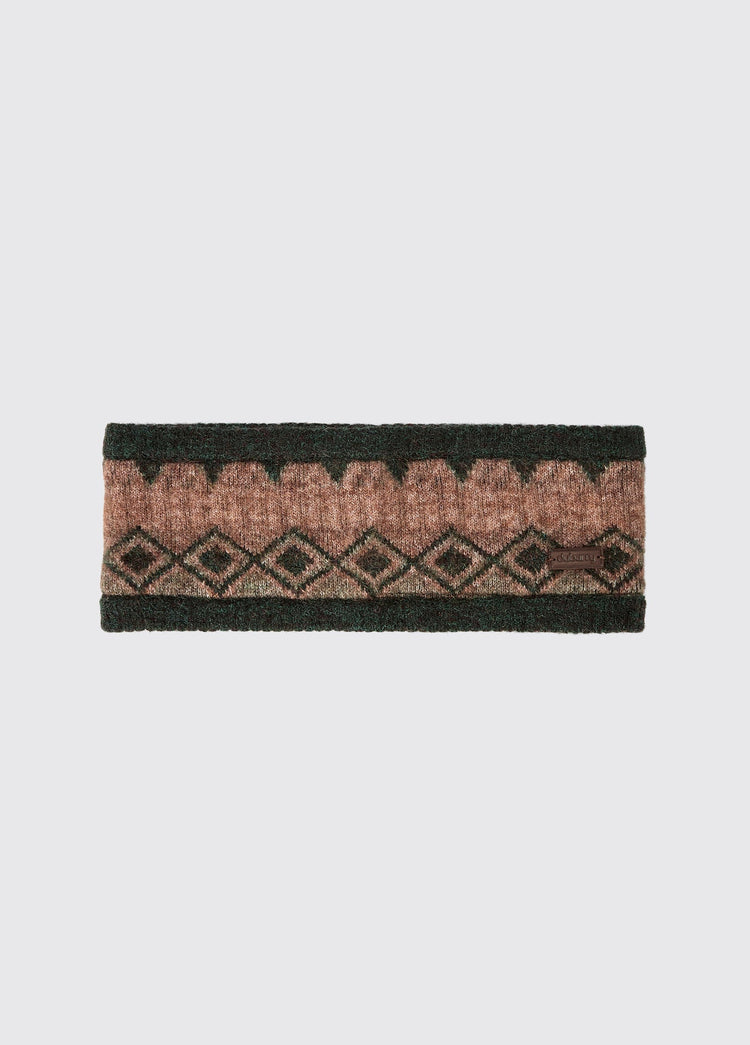 Drumroe Knitted headband - Olive Multi