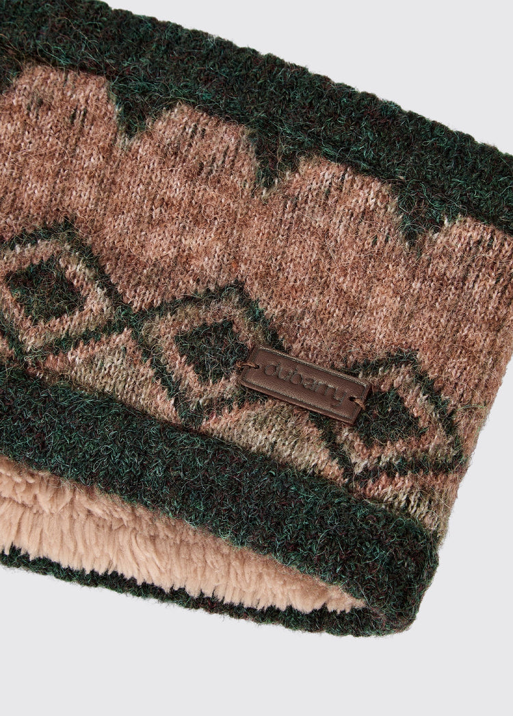 Drumroe Knitted headband - Olive Multi