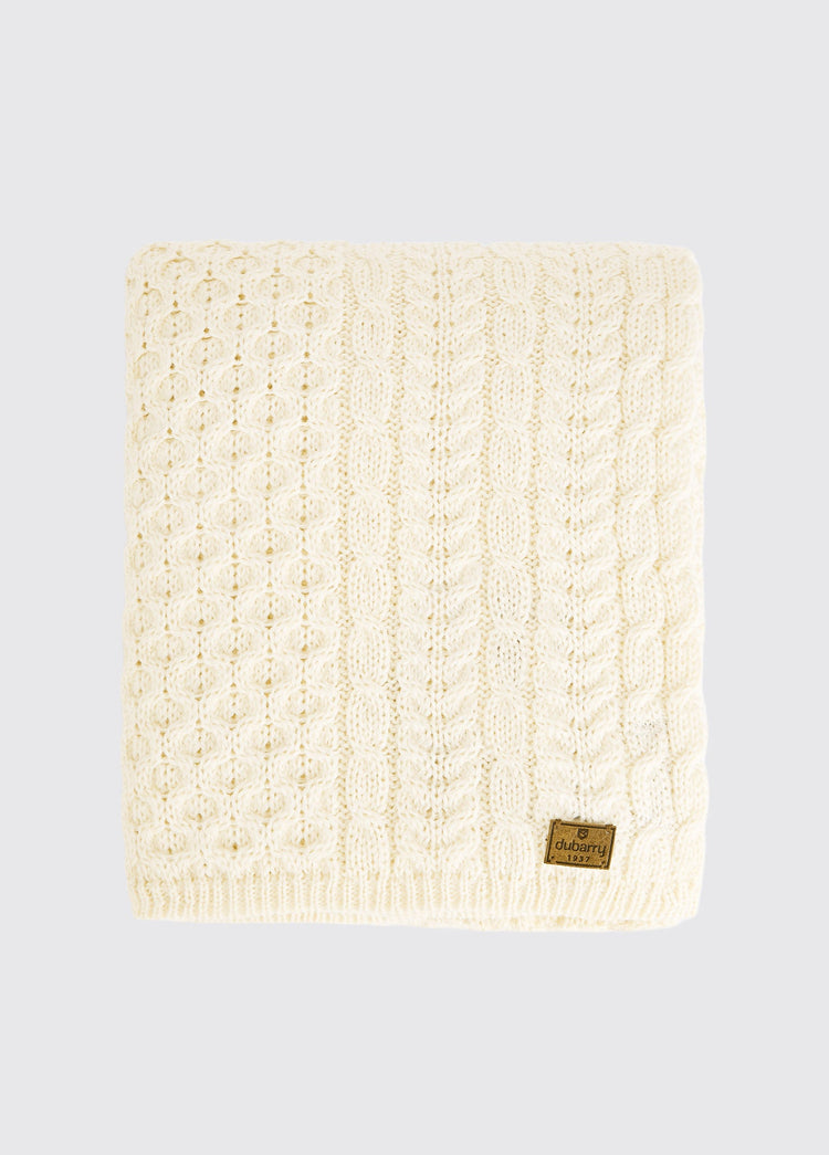 Dunkerrin Wool Throw - Cream