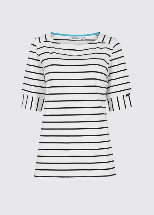 Flanagan Stripe Top - White