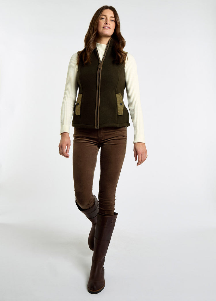 Foxhall Women’s fleece gilet - Olive