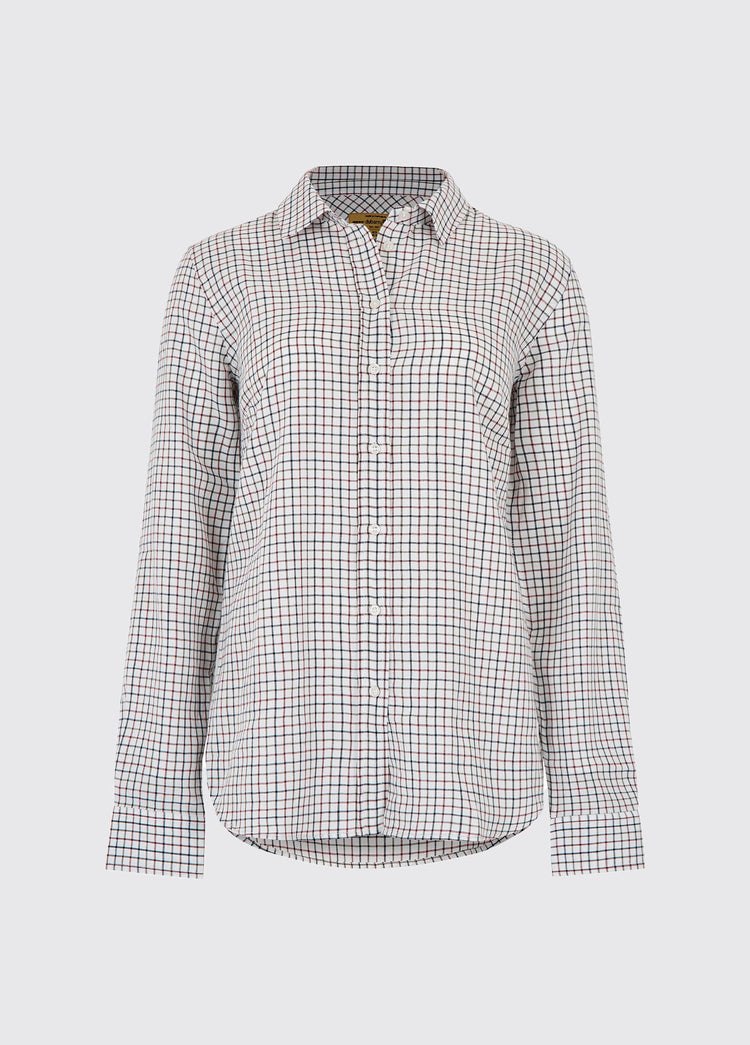Freesia Cotton Shirt - Ox Blood