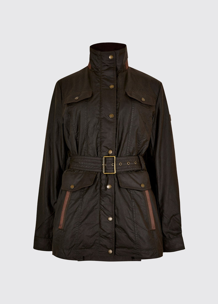 Gandon Women's wax cotton coat - Verdigris