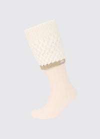Grange Cable knit socks - Cream