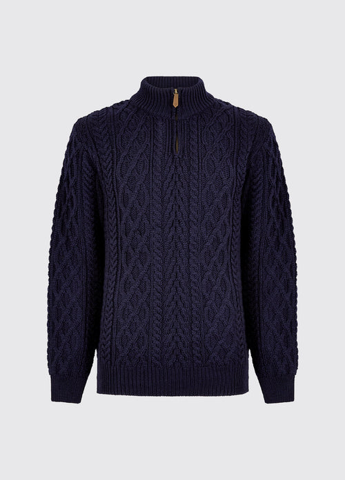 Henihan Men’s ¼ zip neck sweater - Navy