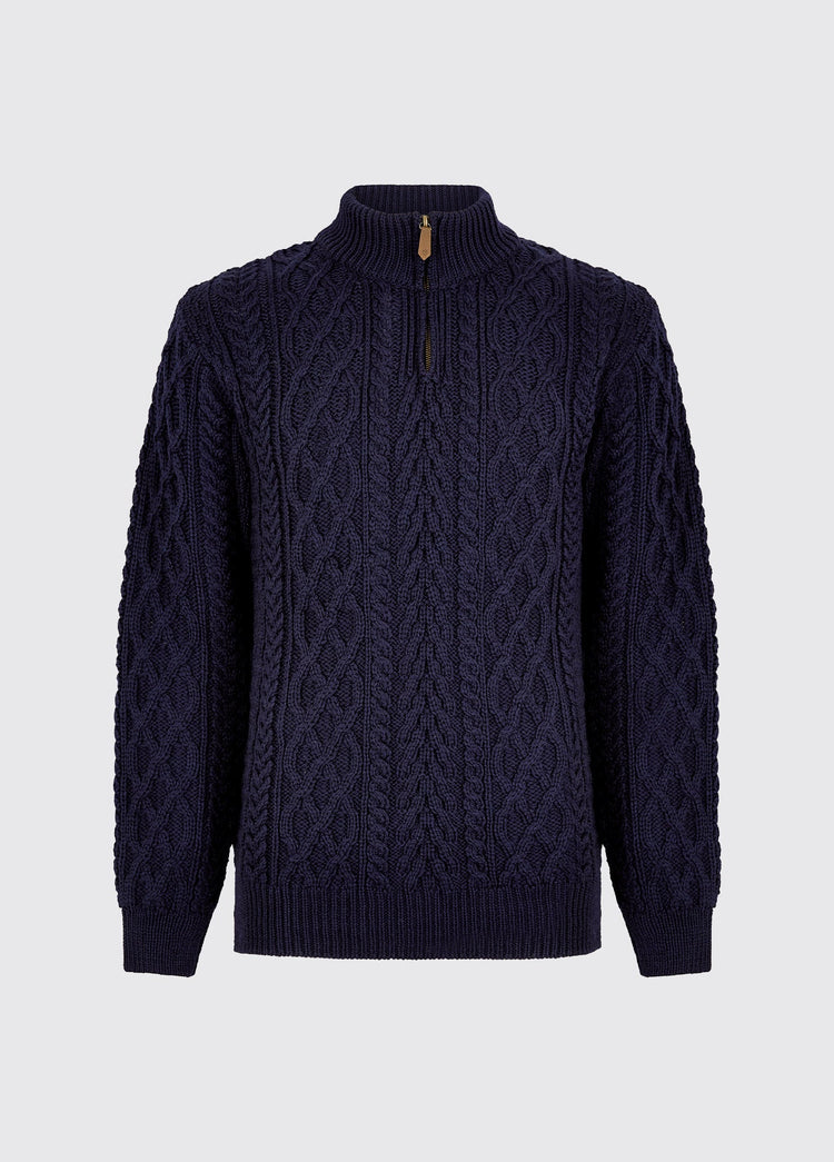 Henihan Men’s ¼ zip neck sweater - Navy