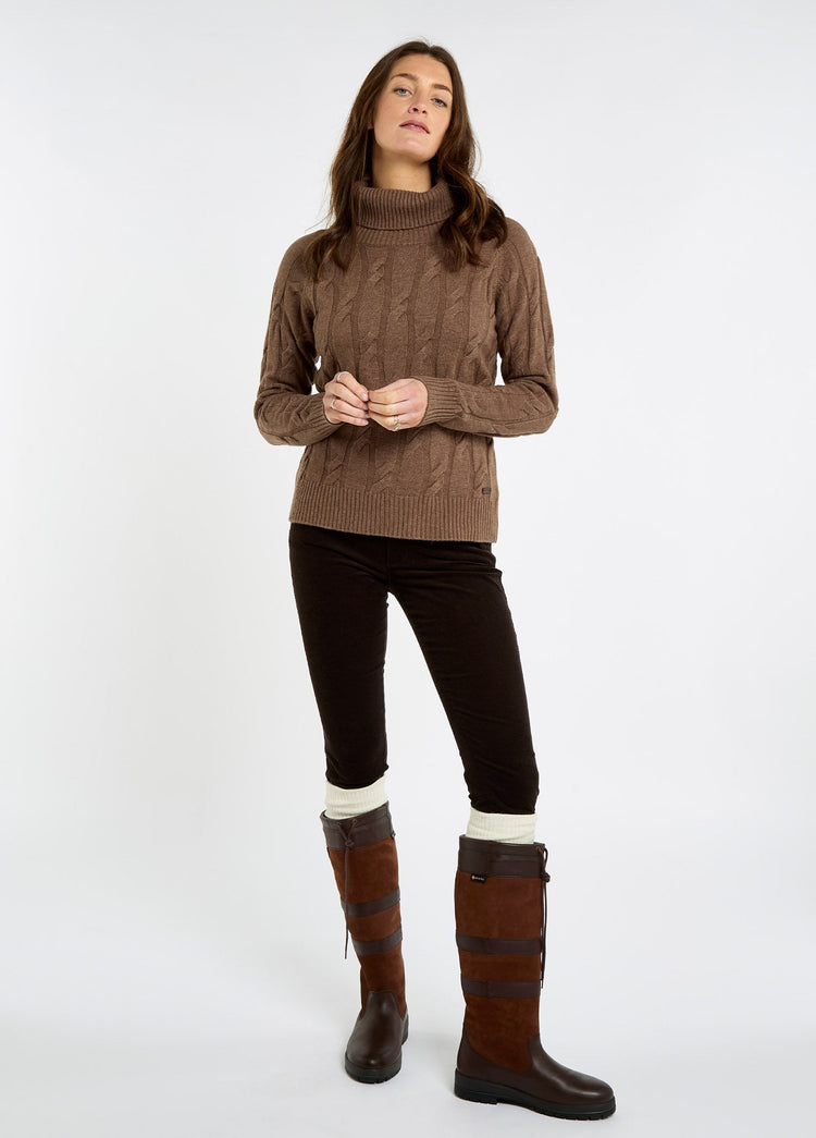 Hennessy Women’s roll neck sweater - Elk