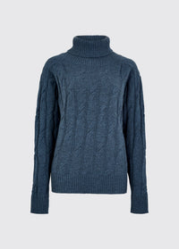 Hennessy Women’s roll neck sweater - Indigo
