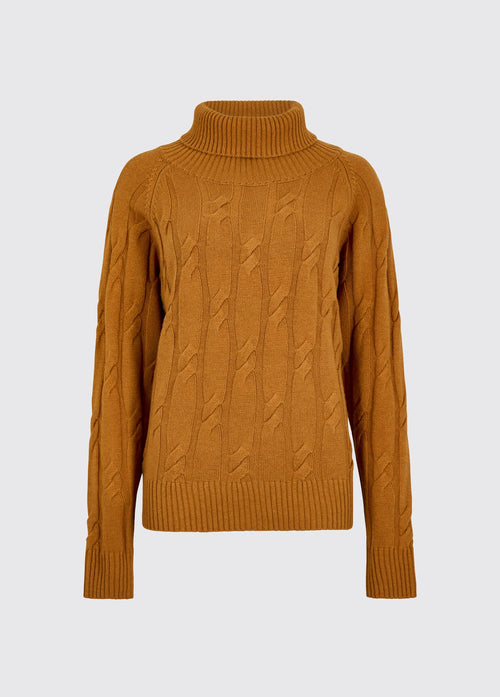 Hennessy Women’s roll neck sweater - Ochre