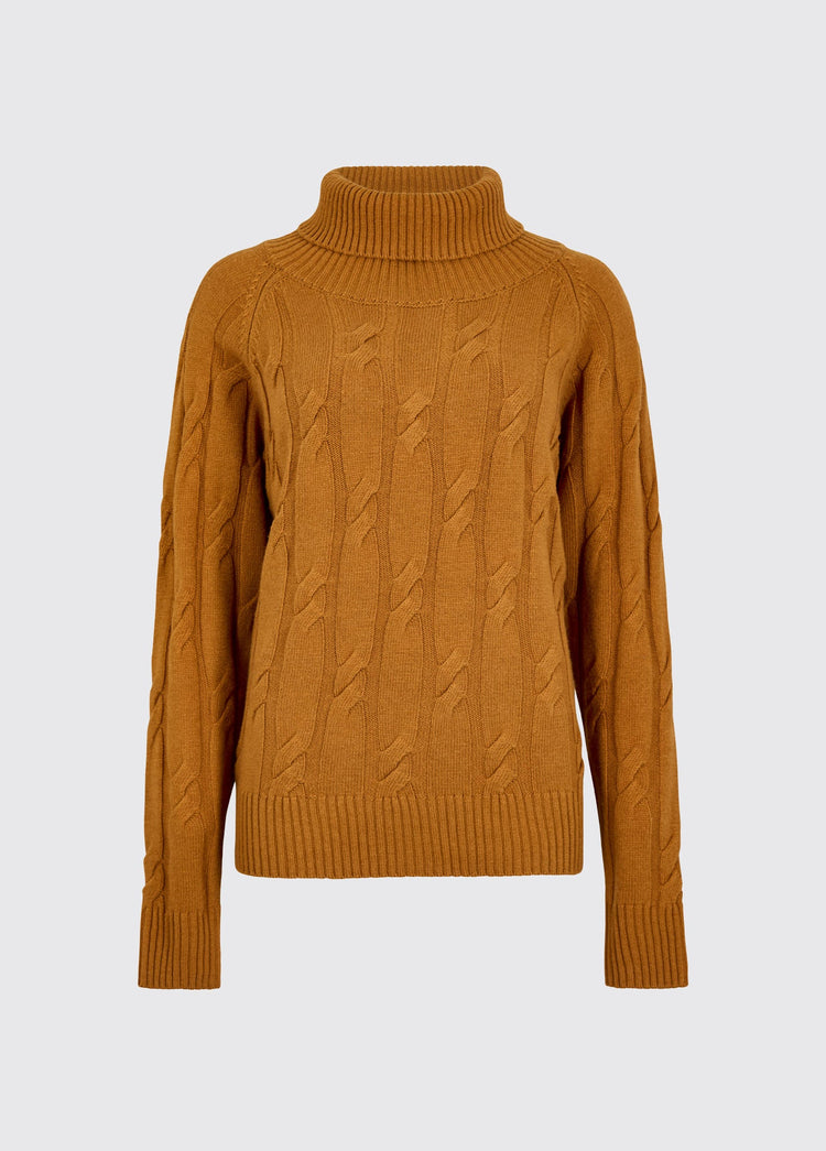 Hennessy Women’s roll neck sweater - Ochre