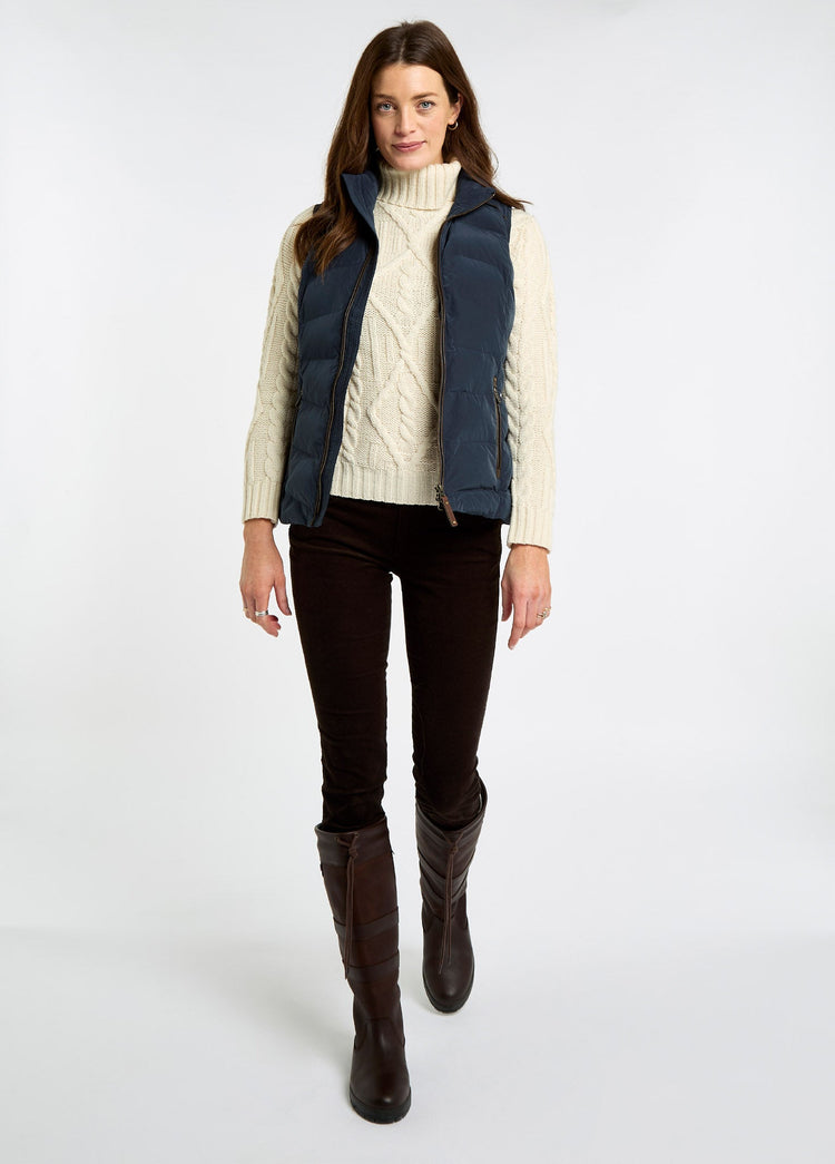 Kilcarey Women’s quilted gilet - Navy
