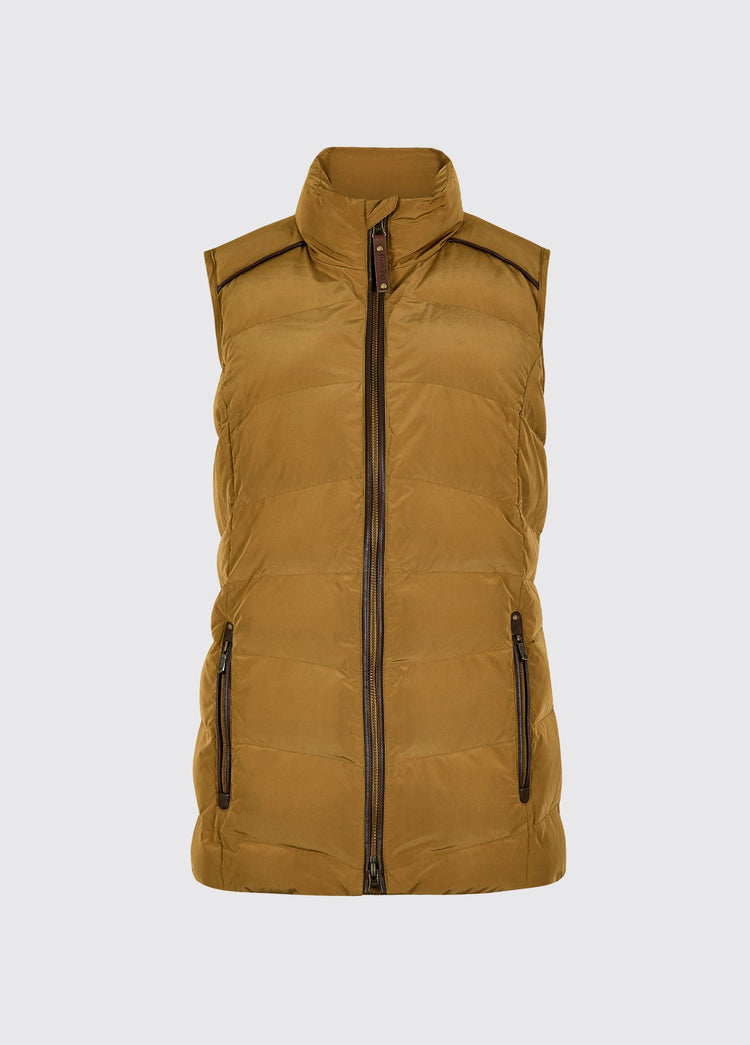 Kilcarey Women’s quilted gilet - Ochre