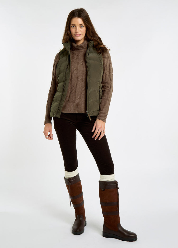 Kilcarey Women’s quilted gilet - Olive