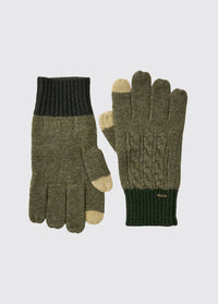 Ballyhide­­ Knitted Gloves - Olive