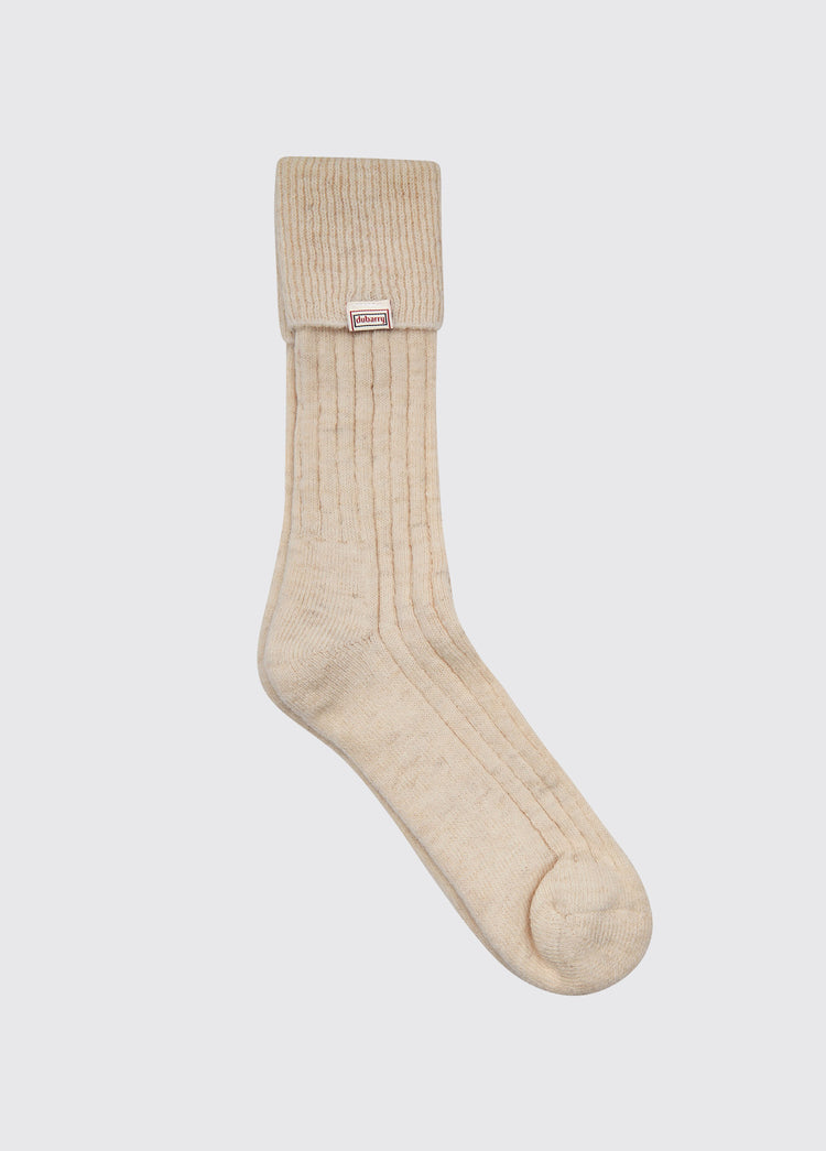 Holycross Ladies Alpaca Socks - Oat