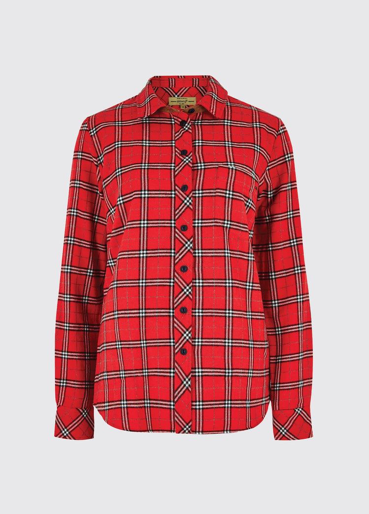 Japonica Check Shirt - Cardinal