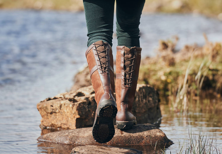 Glanmire Ladies Adjustable Calf Country Boot - Walnut