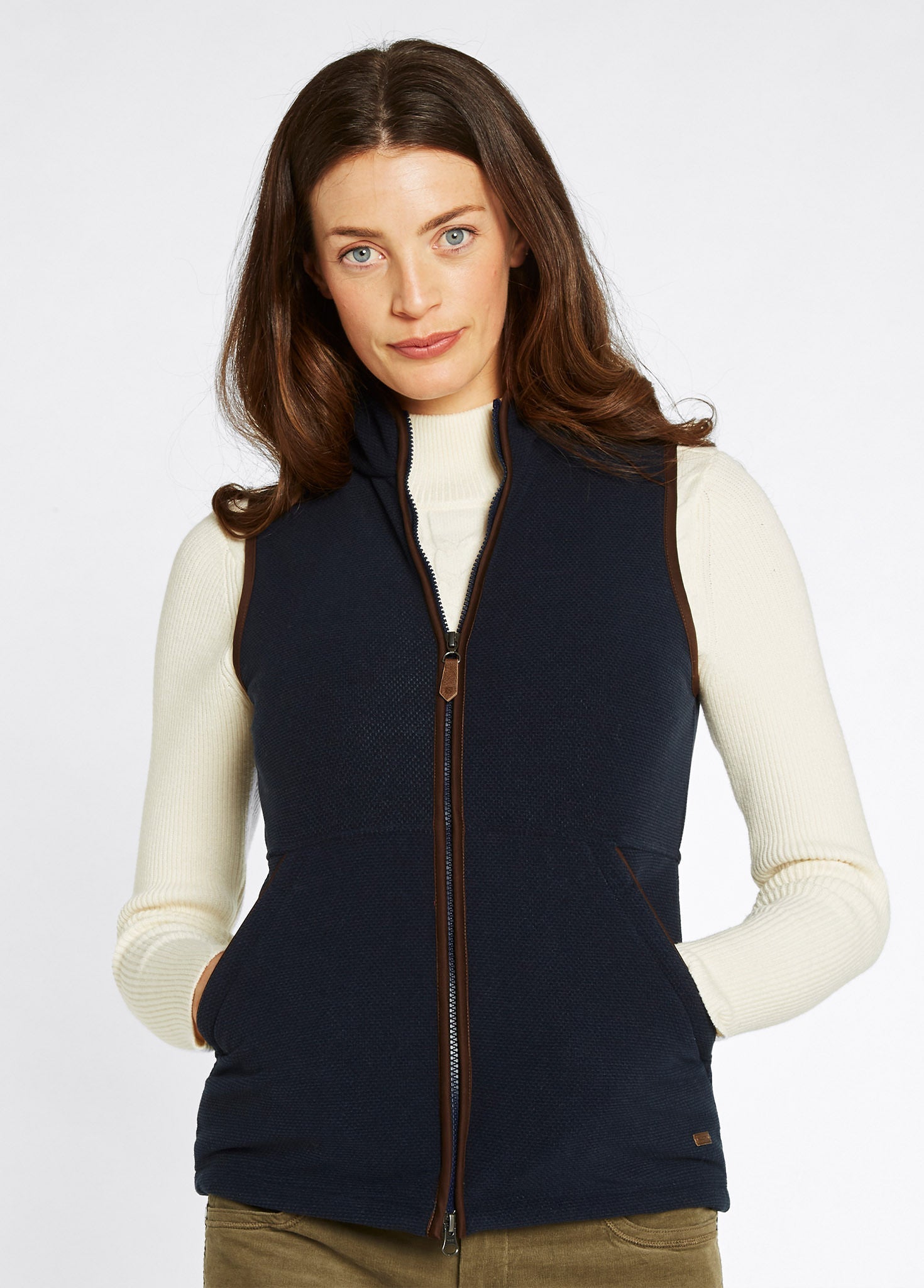 Carbury Women s Fleece Gilet Navy