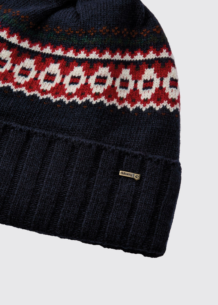 Kilcormac Ladies Knitted Hat - Navy