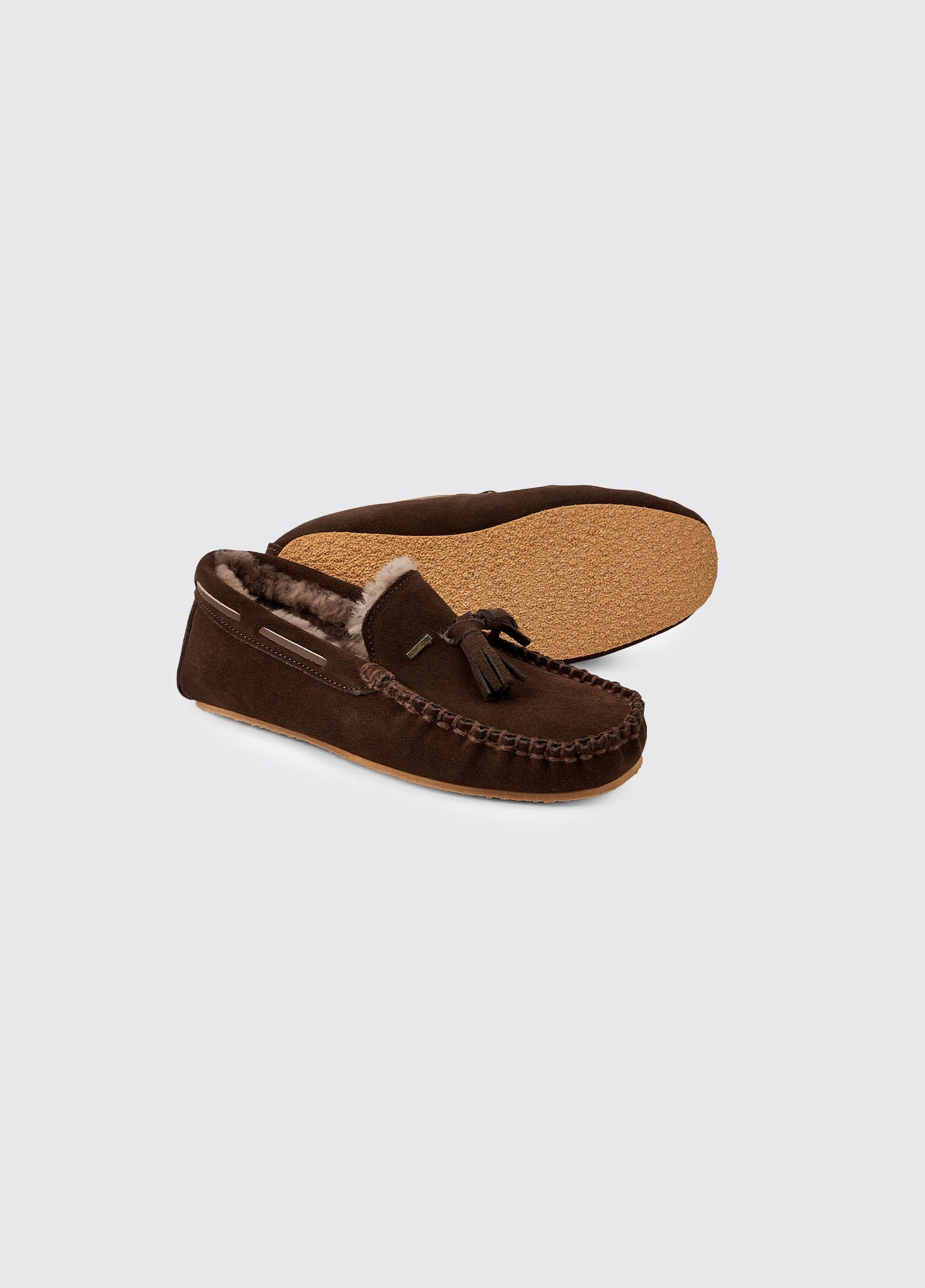 Ladies leather moccasin slippers online