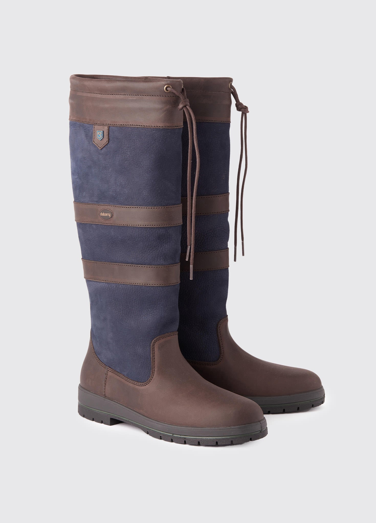 Galway Ladies SlimFit Country Boot Navy Brown