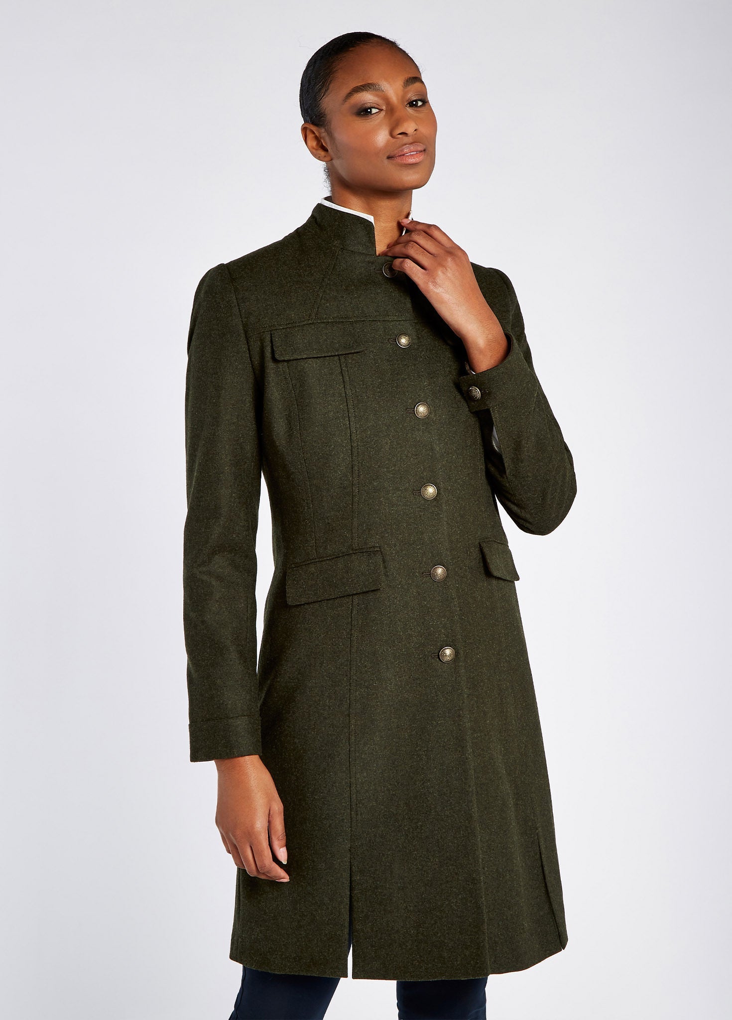 Coolepark Tweed Coat Loden